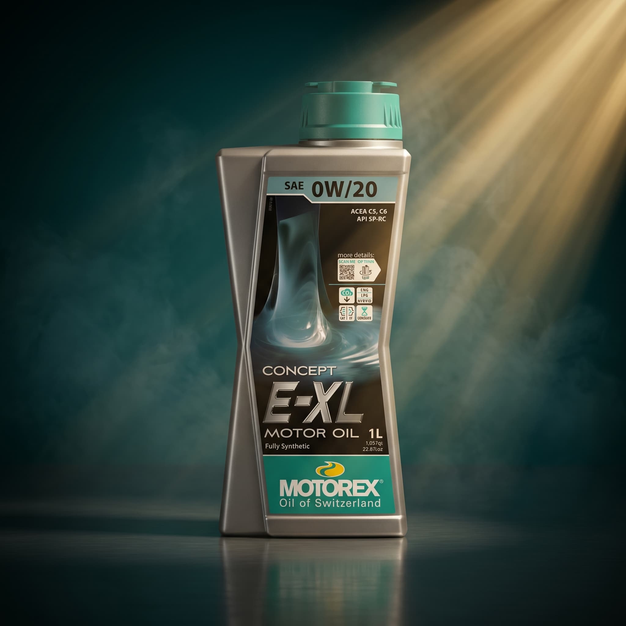 MOTOREX CONCEPT E-XL SAE 0W/20, flacon de lubrifiant