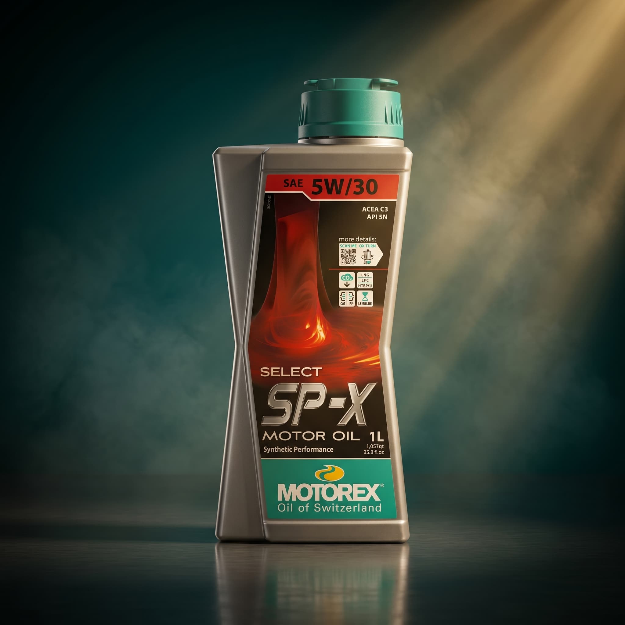 MOTOREX SELECT SP-X SAE 5W/30, flacon de lubrifiant